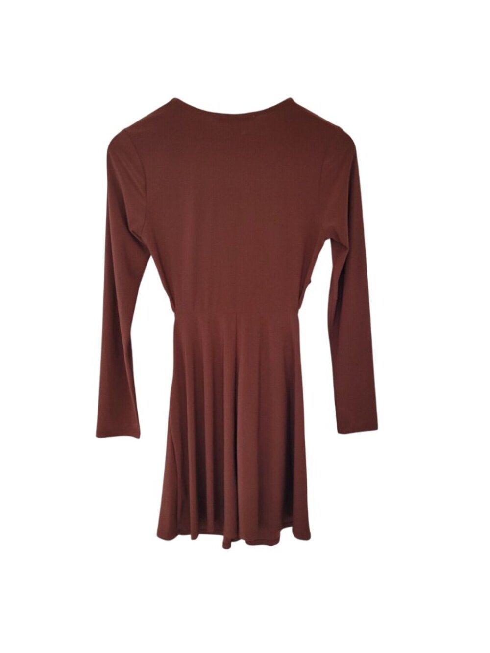 Forever 21 Contemporary Side Open Dress Juniors Size L Brown Club Party - Picture 2 of 7